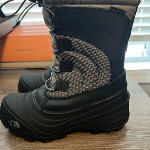 The North Face Black and Gray Waterproof Boots